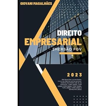 Capa do livro Direito Empresarial - Imersão FGV: 184 Questões de Direito Empresarial comentadas de provas FGV