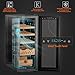 35L Electric Cigar Humidor with 3 in1 Cooling, Heating & Humidity Control,Electronic Humidor Cabinet Cooler with Digital Hygrometer,Made of Spanish Cedar Wood Frame Gifts for Men