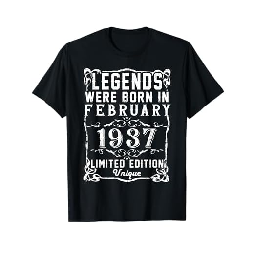 Cumpleaños Febrero 1937 Edición Limitada Regalo February Camiseta