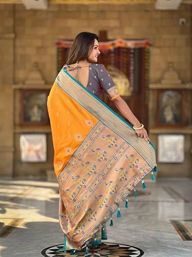 ALPHAFOX WITH DEVICE kanjivaram silk saree – image 2