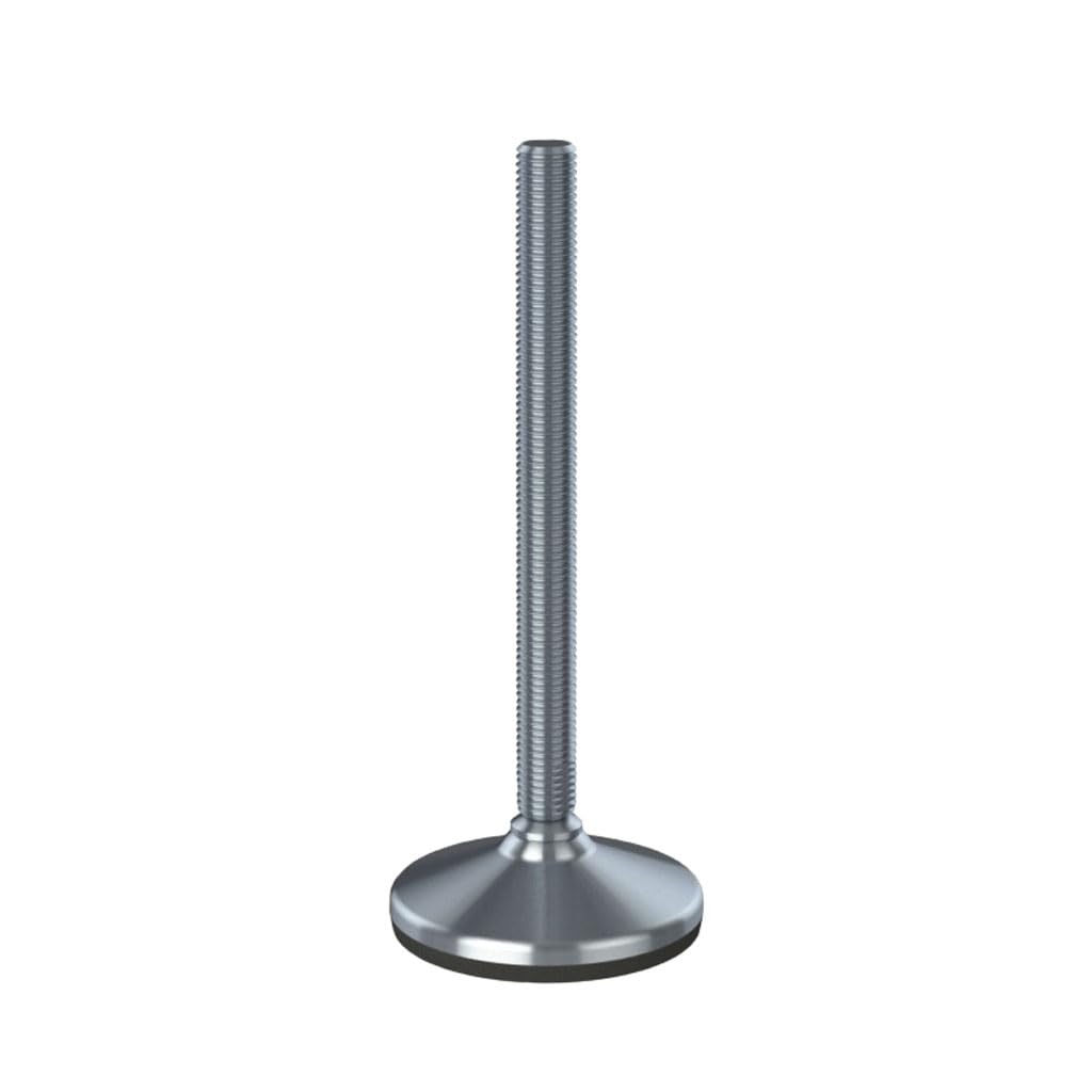 Pie de nivelación inoxidable 20x230x105 mm base y almohadilla antivibración 2200kg-Set de 4
