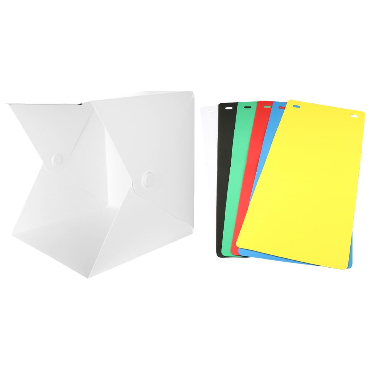 MOLUCKFU 1 Set Light Box Folding Picture Frame Mini Photography Studio Lighting Cube Tent Mini Picture Frame LED Picture Frame Mini Photo Frames Mini Shooting Tent Kit Mini Boxes Abs White