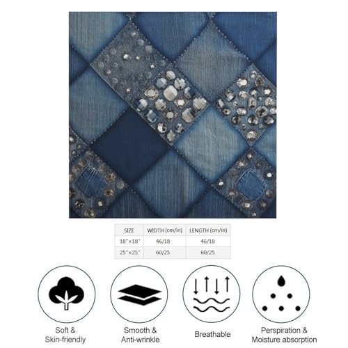 Bandana Silk Feeling Scarf for Women Men,Multi-Purpose Trees And Flowers Square Head Bandanas,Hair Neck Scarfs2