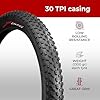 Fincci Pair 26x4.0 Fat Bike Tires - Big 26 inch Bike Tires, 100-559 - 30 TPI - Foldable 26x4 Fat Tire for Cycling on Mountain, Road, Hybrid, Dirt Bike, Street Tires for Ebike - 26er MTB Accessories #5