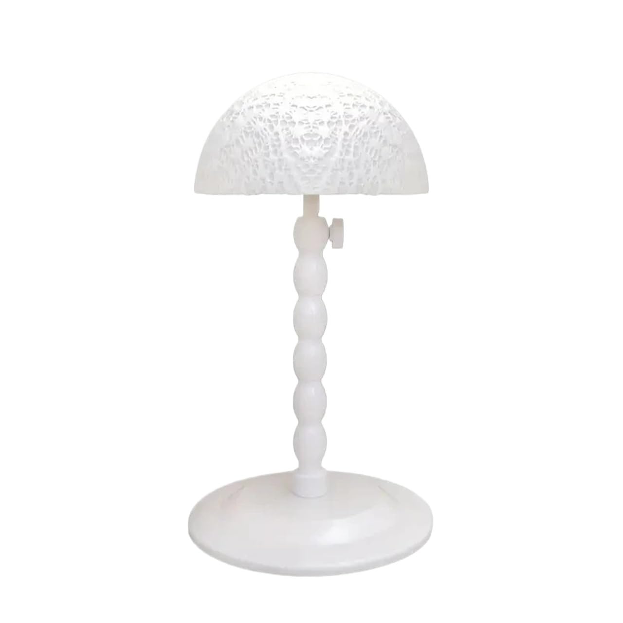 FDzkrtvm Plastic Folding Wig Stand, Wig Stand Adjustable Height Portable Hat Display Plastic For Styling Hair Drying