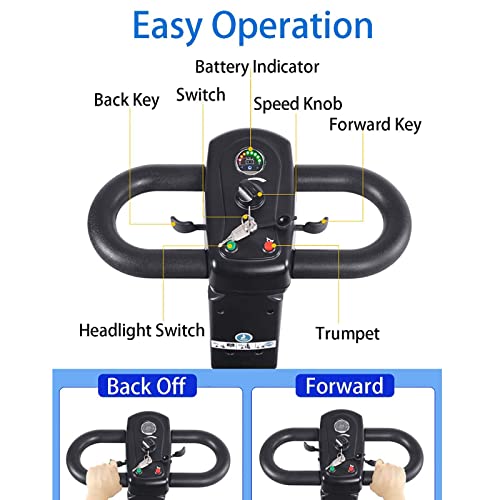 Roblux 4 Wheel Mobility Scooters, Folding Electric Scooter Power Motorized Travel Scooter W/Child Seat For Adults Electric Wheelchair Scooter #TOP2