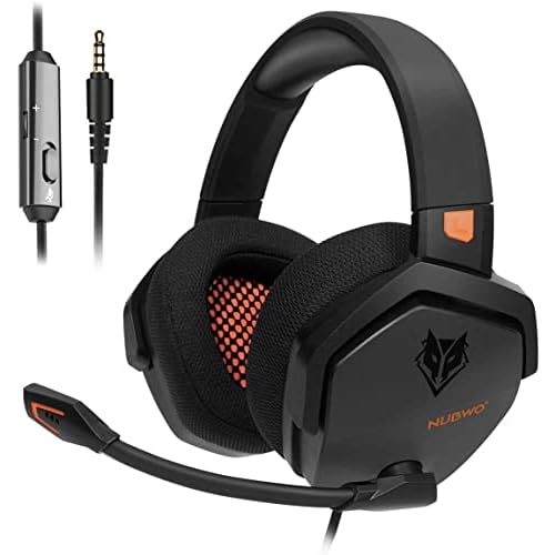 NUBWO PS4 Headset Xbox one Stereo Gaming Headphone with Noise Cancelling with in-line Control for PS4/Xbox 1/PC