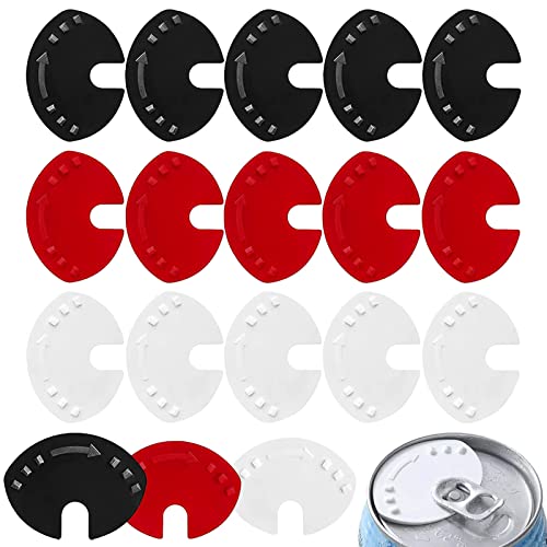 XINCHEN Cola Lot de 18 couvercles pour canettes de boisson, bouchons de boisson, boîtes de boisson, boîtes de boisson, bouchons anti-poussière pour bière, soda pop Cover