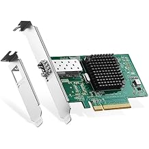 Binardat 10G SFP+ PCIe Network Adapter, Intel X520 82599 LAN Controller, 10G/1G/100Mbps SFP+ Slot NIC Card for Windows/Linux/VMware