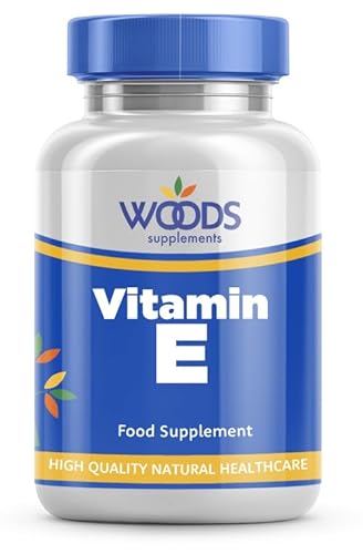 Vitamin E (90 Tablets) from Woods Supplements | Each Tablet Provides: 400 i.u. Vitamin E | Contributes to The Protection of Your Cells from oxidative Stress | Suitable for Vegetarians & Vegans