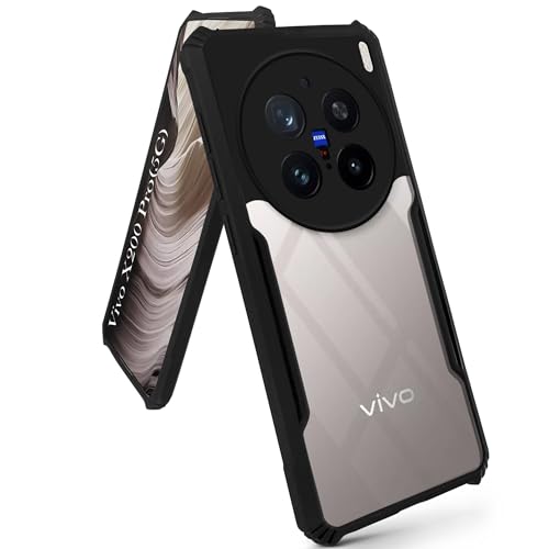 Image of Jkobi Back Cover Case for Vivo X200 Pro 5G (Shockproof with Polycarbonate Clear Panel | Professional Black)