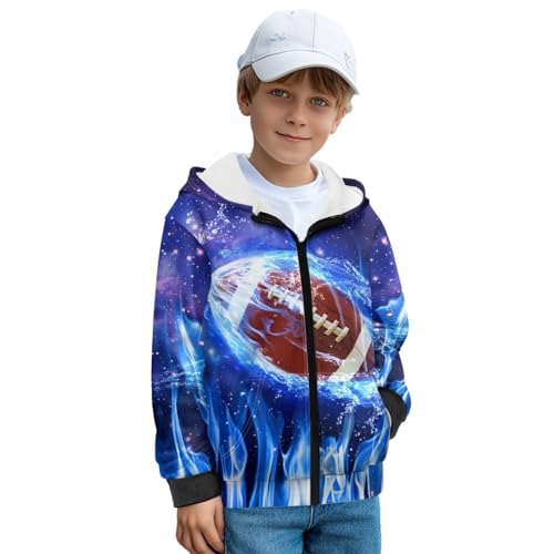Boys Athletic Hoodie Sweatshirt with Pocket Fleece Long Sleeve Kids Pullover Hoodies Boy&Girl2