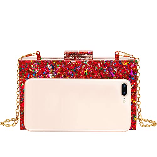 Image of LETODE Acrylic Clutch Bags Purse Perspex Bag Handbags for Women