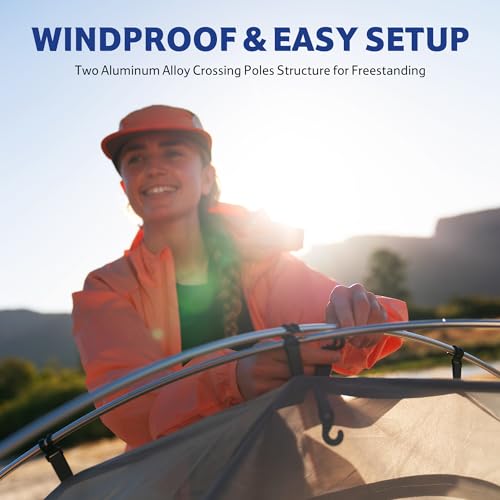 Image of Naturehike Bleik-A 2-3 Person Camping Tent, Waterproof Double Layer Lightweight Backpacking Tents for Camping