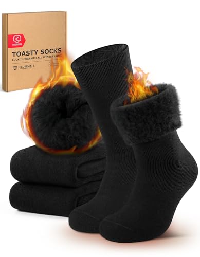 CLOSEMATE Mens Winter Thermal Socks