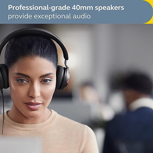Jabra Evolve2 40 SE Wired Stereo Noise-Cancelling Headset - Features 3-Microphone Call Technology and USB-C Cable - MS Teams Certified, Works with... - Image 6