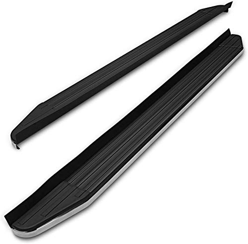 Estribos laterales para Toyota Highlander 2014-2019 aluminio negro miniatura 1