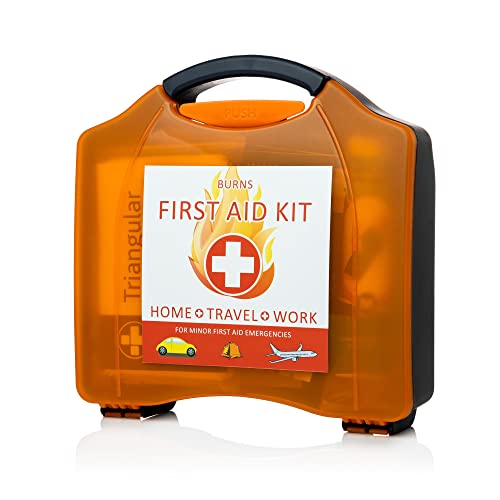 Apex First Aid Kit di pronto soccorso per ustioni premium - Completamente fornito di gel per ustioni, medicazioni e guanti adatti per l'ufficio domestico sul posto di lavoro