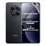 Xiaomi REDMI Note 15 Pro, Smartphone 8+256Go, Batterie Longue autonomie 6500mAh, Appareil Photo 200 Mpx, Résistance à l'eau IP65, Écran AMOLED FHD+ 6,77", Noir, Garantie 2 Ans, Chargeur Non Inclus