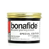 Bona Fide Pomade Special Edition 4oz. | Extra-Strong Hold High Shine, Water-Based Pomade, Non-Flaking Easy to Wash Out Formula, Lemon Cedar Wood Vanilla Fragrance