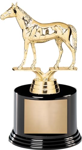 Crown Awards 6.25" Animals Horses Thoroughbred Award On Round Trophy Base