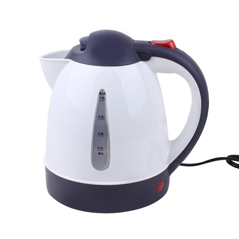 Pava eléctrica portátil para auto 1000ml acero inoxidable