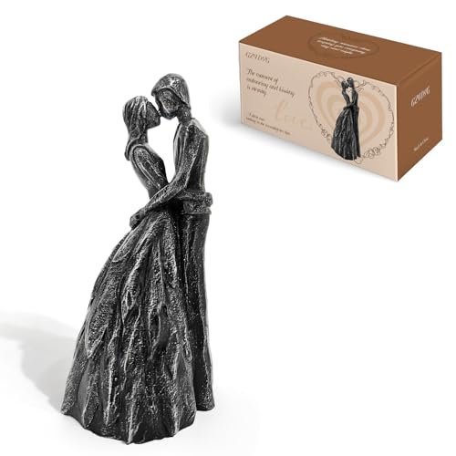 Figura Decorativa de Resina Pareja Amorosa para Hogar