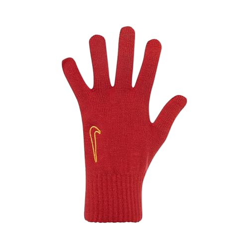 Image of NIKE Mens Cinnabar Knitted Swoosh Gloves (L-XL) (Red)