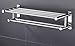 Toallero de acero inoxidable montado en la pared con ganchos, estante de almacenamiento de baño, barra de toalla múltiple, para baño, cocina de hotel-A-60cm