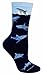 Wheel House Designs Women's Shark Socks 9-11 Black