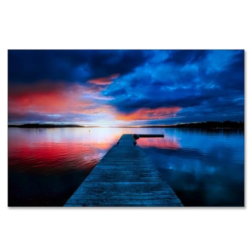 Paysage sur toile de montagne pour illuminer une chambre ou un salon sombre