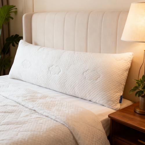 Body Pillow, Cooling Memory Foam Body Pillows for Adults Sleeping,Big Large Firm Full Body Pillow for Side Sleeper