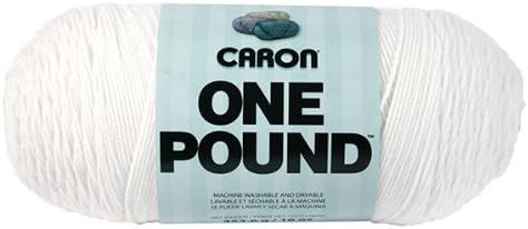 Caron One Pound Yarn-White