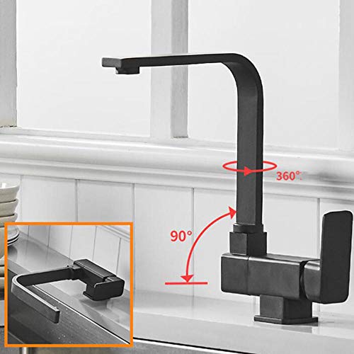 Robinet de cuisine eau chaude et froide escamotable pour évier compact - 7