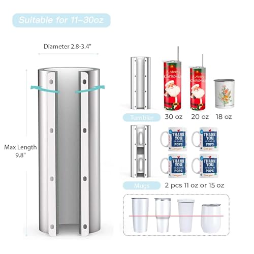 Prensa térmica multifunción para tazas 110V 20Oz miniatura 3