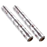 SHINEOFI 2 Rollos Papel de Celofán Transparente para Envolver para Cestas Flores Decoración Navideña Embalaje Versátil para Regalos y Celebraciones