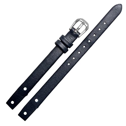 Bracelet montre cuir 8mm Fossil ES4340 ES4119 ES4000 noir