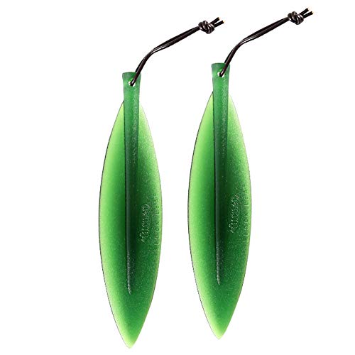 Foeran All-Purpose Letter Opener, Envelope Opener- Easy to Open envelopes, do not Damage Paper, Green Leaf Shape, Collection Crafts.