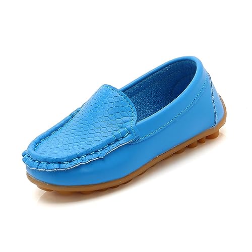 Toddler Little Kid Boys Girls Soft Slip On Loafers Dress Flat Shoes Boat Casual Shoes Noisy for Kids