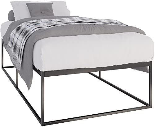 CLP Metallbett Scala Mit Lattenrost I Modernes Bett Mit Stabilem Gestell, Farbe:schwarz, Größe:200x100x46 cm