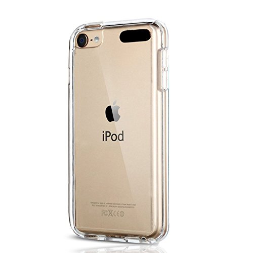 APPLE ipod touch 6 case, KuGi MX style ultra-thin Soft TPU Case for New iPod Touch 6th Generation. (Clear)