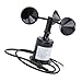 Accuracy 3 Cups Wind Speed Sensor Anemometer for Industry 9 30V with Interference Ability and Lightweight