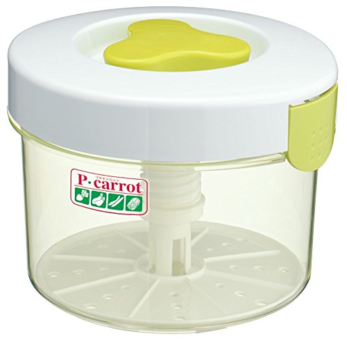 JapanBargain, Japanese Pickle Press Container Plastic Tsukemono Pickle Maker Round Shape, Made in Japan, 3-Liter