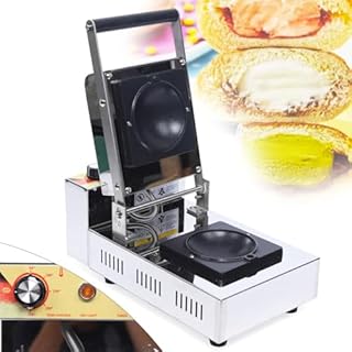 Double Head Electric Panini Press & Waffle Maker - Perfect for Burgers, Ice Cream Sandwiches & Stuffed Waffles - Commercial Use for Cafés & Milk Tea Shops