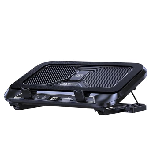 Ventilador doble para laptop con iluminación y velocidad ajustable miniatura 3
