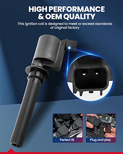 Image of KAX Ignition Coil Pack Fit for Ford Escape 2001-2008 3.0L | Taurus 2000-2005 3.0L, Five Hundred 2005-2007, Tribute 2001-2006 3.0L, Freestyle 2005-2007, Sable 2000-2004 3.0L FD502