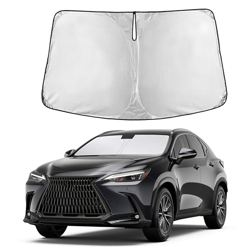 Image of Autovir Windshield Sun Shade Fit for 2022-2024 2025 2026 Lexus X | Sunshade, Front Car Window Shades Sun Visor, Blocks UV Rays & Heat, Car Accessories