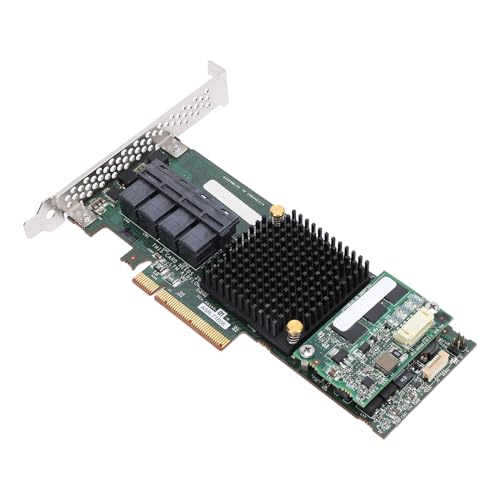 LICAEVEY SAS RAID Controller Card, ASR 71605 Array Card 4 Port 8643 1GB Cache 6GB PCIE X8 High Speed Interface, Plug and Play