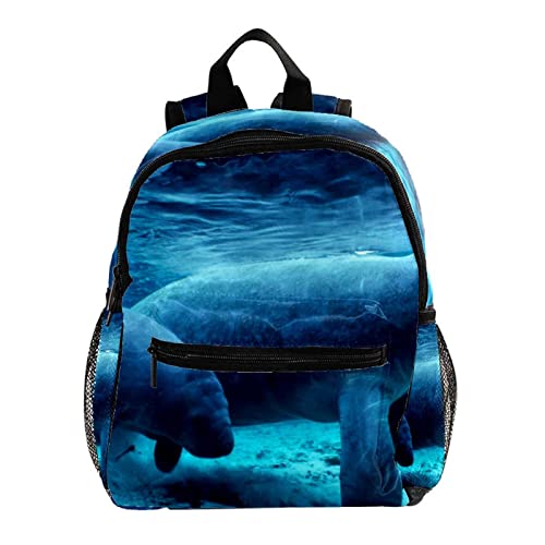 Sac à dos pour enfants motif vache bleu de 30,5 cm pour le goûter et les sorties au parc