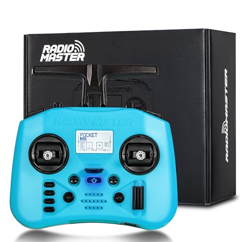Image of Radiomaster Pocket ELRS Remote Controller Portable Hall Gimbal EdgeTX 2.10.5 Transmitter with LED Light for FPV Drone /RC Helicopter&Car Boats&Multirotor (Battery Not Included)